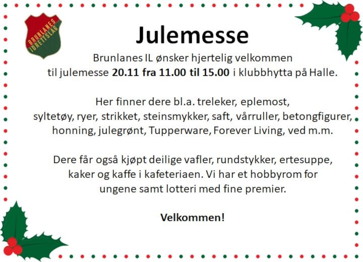 Julemesse 20.11.2021